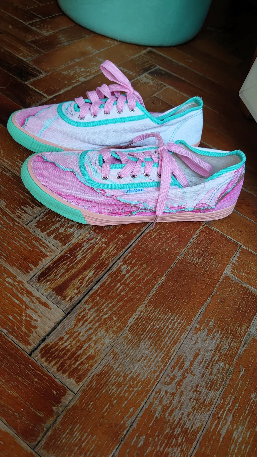 Startas pink tirkiz marble