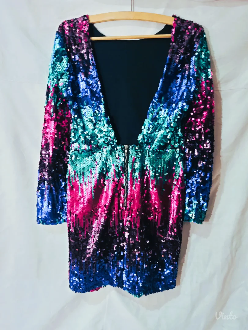 Disco / party haljina sa šljokicama