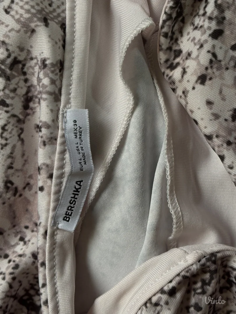 BERSHKA HALJINA ZMIJSKI PRINT