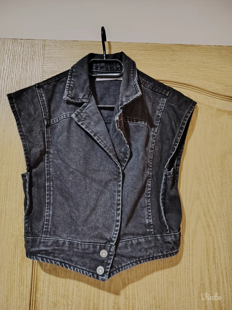 KOTON teksas prsluk CRNI VEL.36