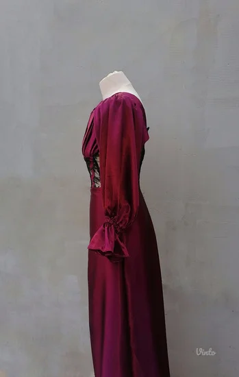 HALJINA SATEN bordo vel. XS-S