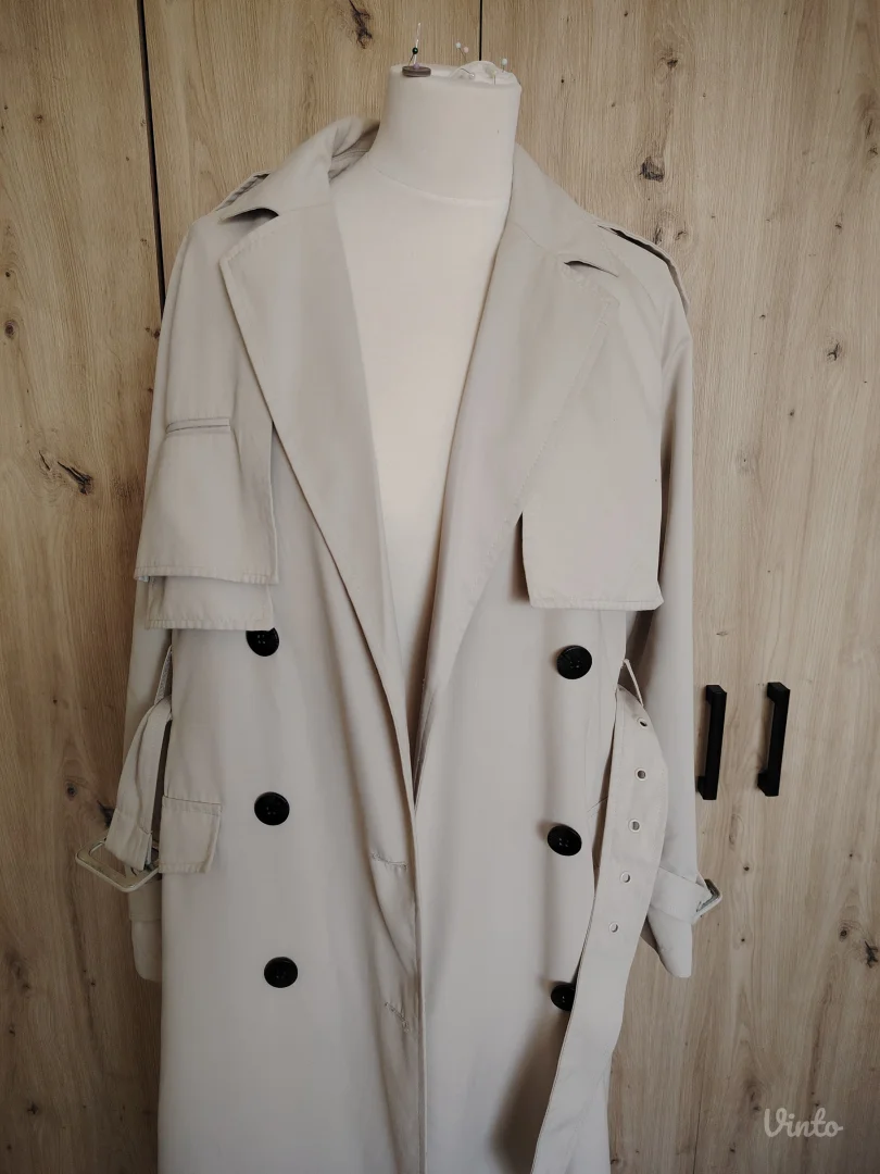 SINSAY TRENCH mantil bez VEL.M