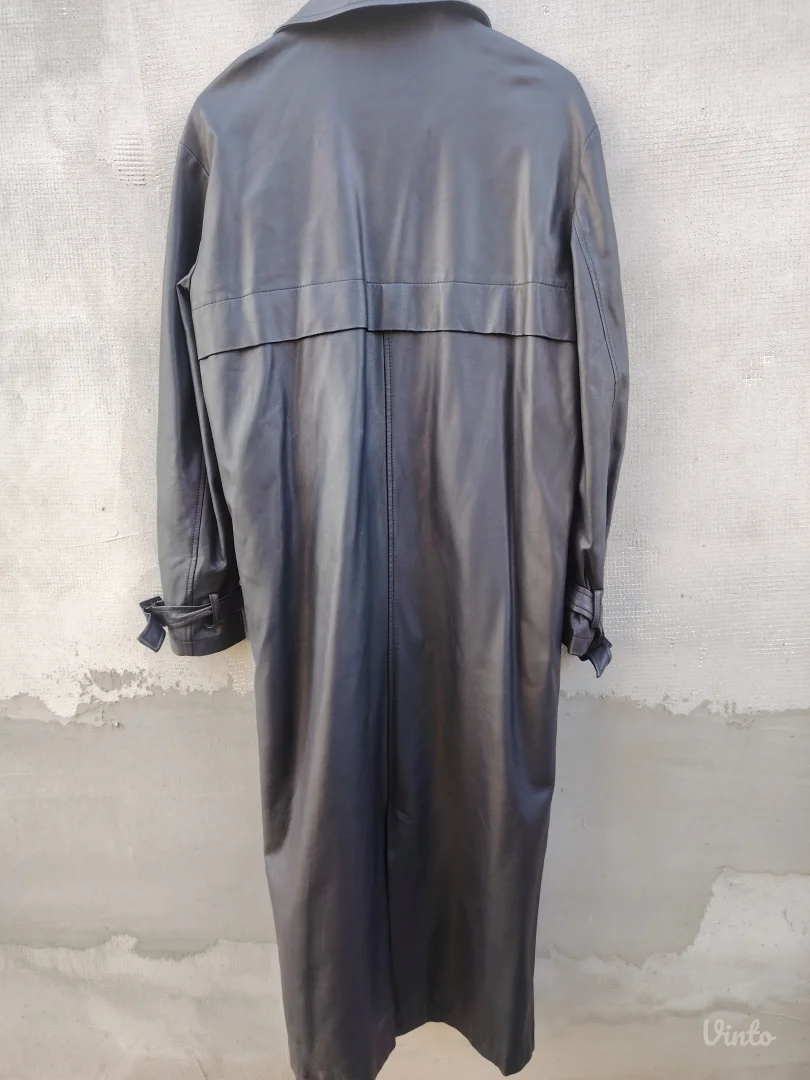 SINSAY mantil crni kožni VEL. XS