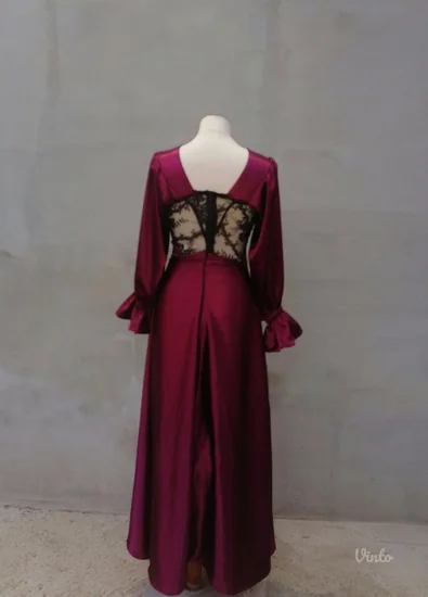 HALJINA SATEN bordo vel. XS-S