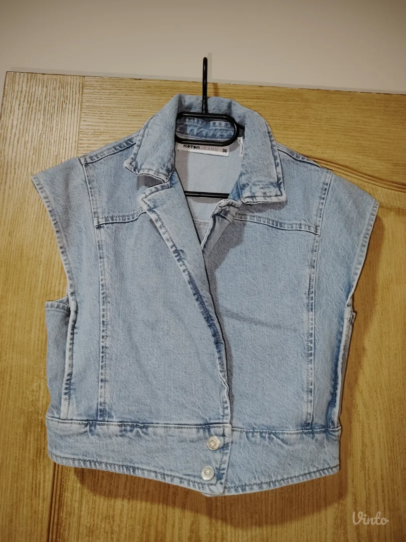 KOTON teksas prsluk PLAVI VEL.36