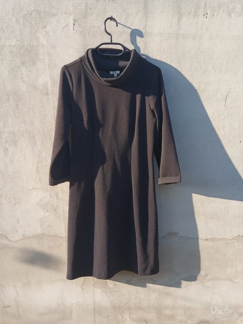 TOM TAILOR haljina crno bela VEL.36