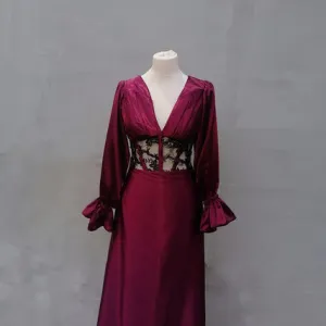 HALJINA SATEN bordo vel. XS-S