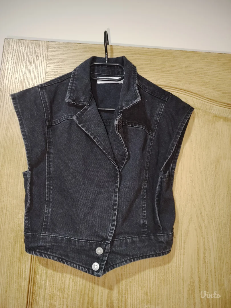 KOTON teksas prsluk CRNI VEL.36