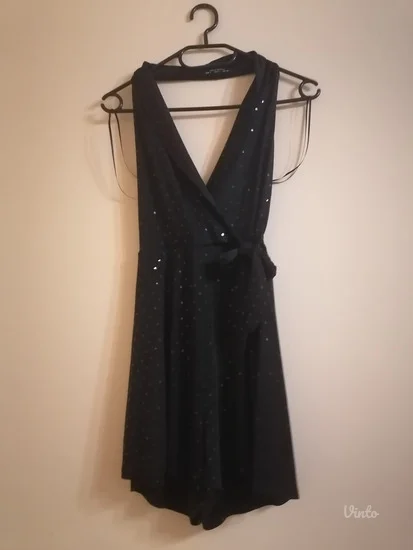 Bershka KOMBINEZON crni vel.S