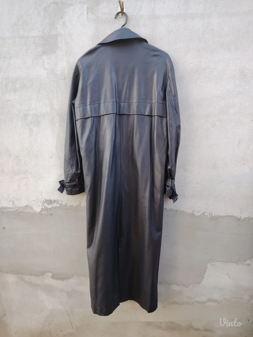 SINSAY mantil crni kožni VEL. XS