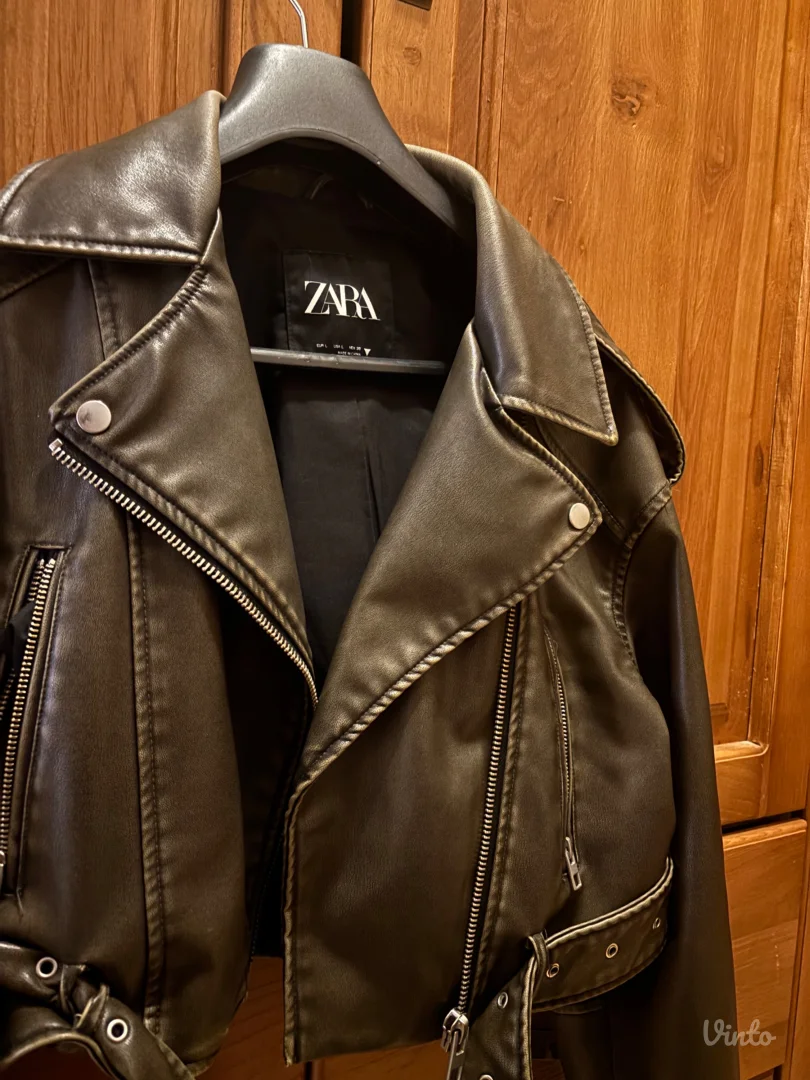 Zara-zenska kozna jakna