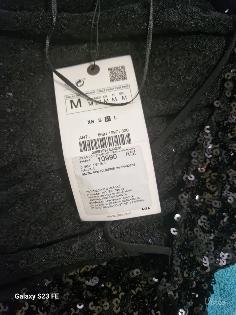 Nova Zara sljokica maksi haljina