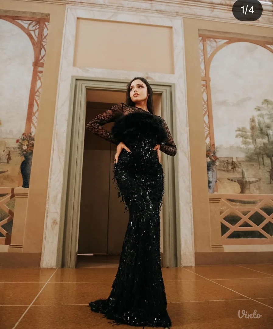 Babylon crna svečana maturska haljina