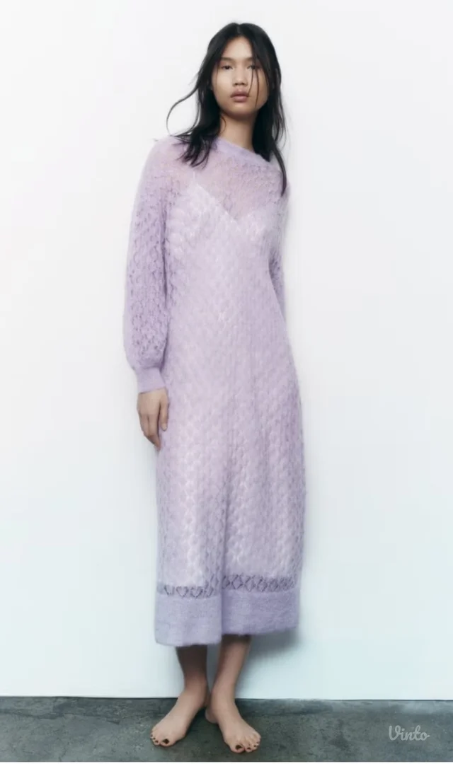 Nova Zara limited lavanda koncana haljina