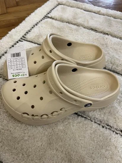 Crocs - NOVE bez/bele papuce