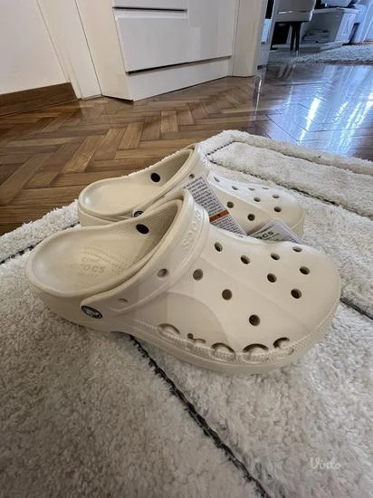 Crocs - NOVE bez/bele papuce