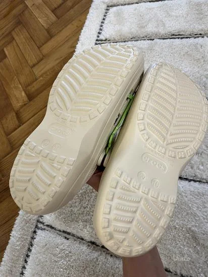 Crocs - NOVE bez/bele papuce
