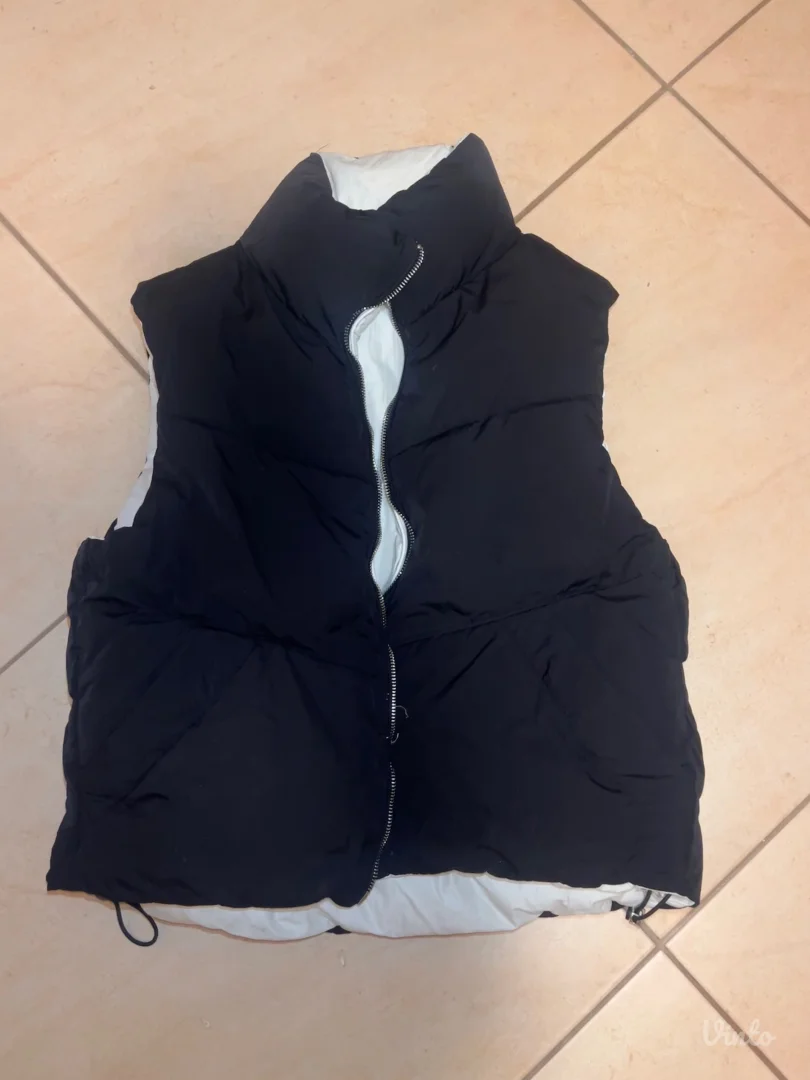 DVOSTRANI - crno beli prsluk