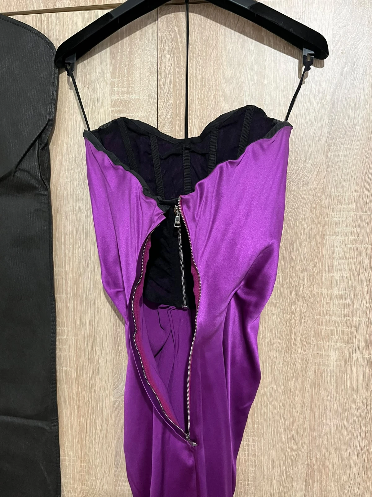 Dolce&Gabbana original purple strapless silk mini dress size 38