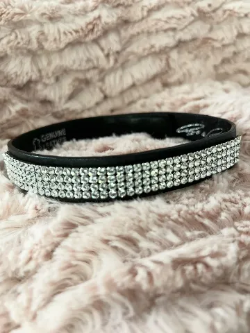 Cango&Rinaldi Swarovski original choker leather neclace