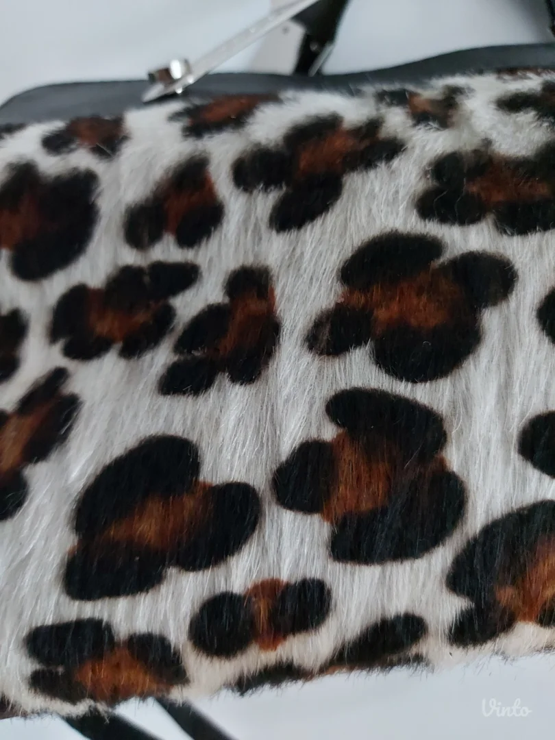 Animal print kožna tašna