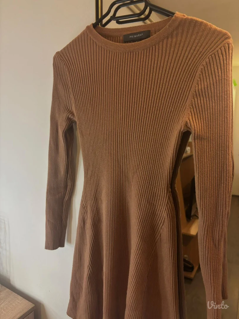 primark rebrasta haljina dugih rukava