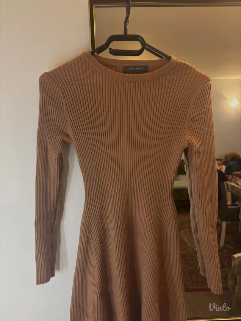 primark rebrasta haljina dugih rukava