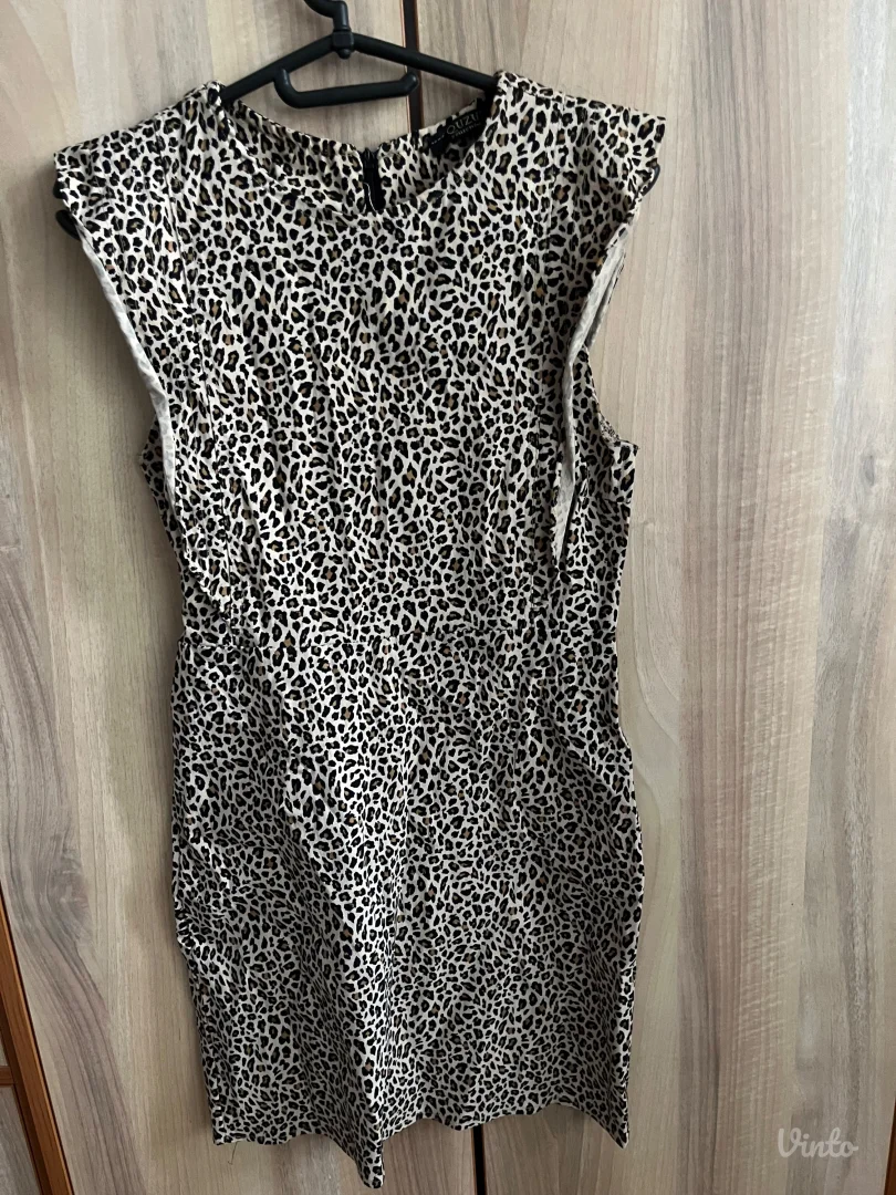 Mini haljina sa sitnim leopard printom