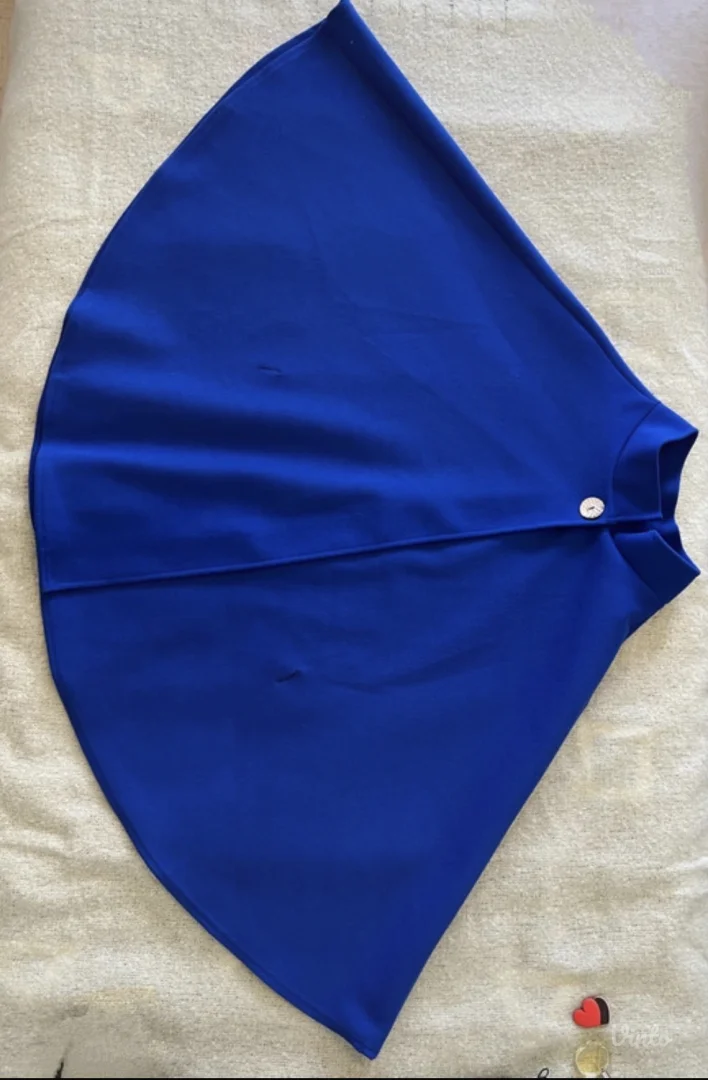 Elegantni kraljevsko plavi ogrtač sa pojasom – chic i moderan stil – univerzalna veličina