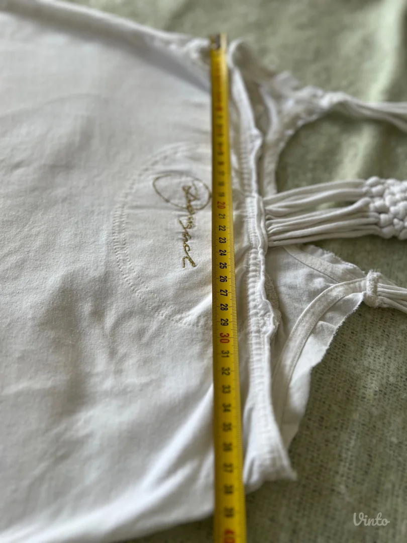 Desigual bela majica na bretele sa srcem – S