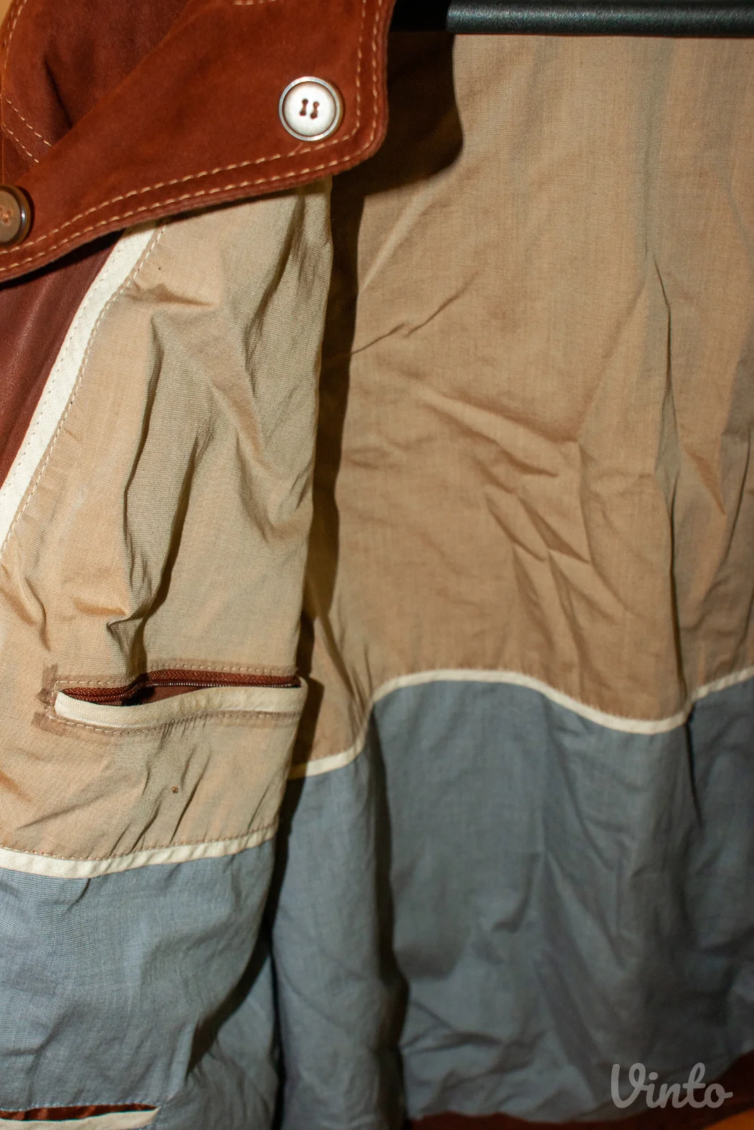 GIMO'S Italijanska vintage muška jakna od brušene kože (Suede)