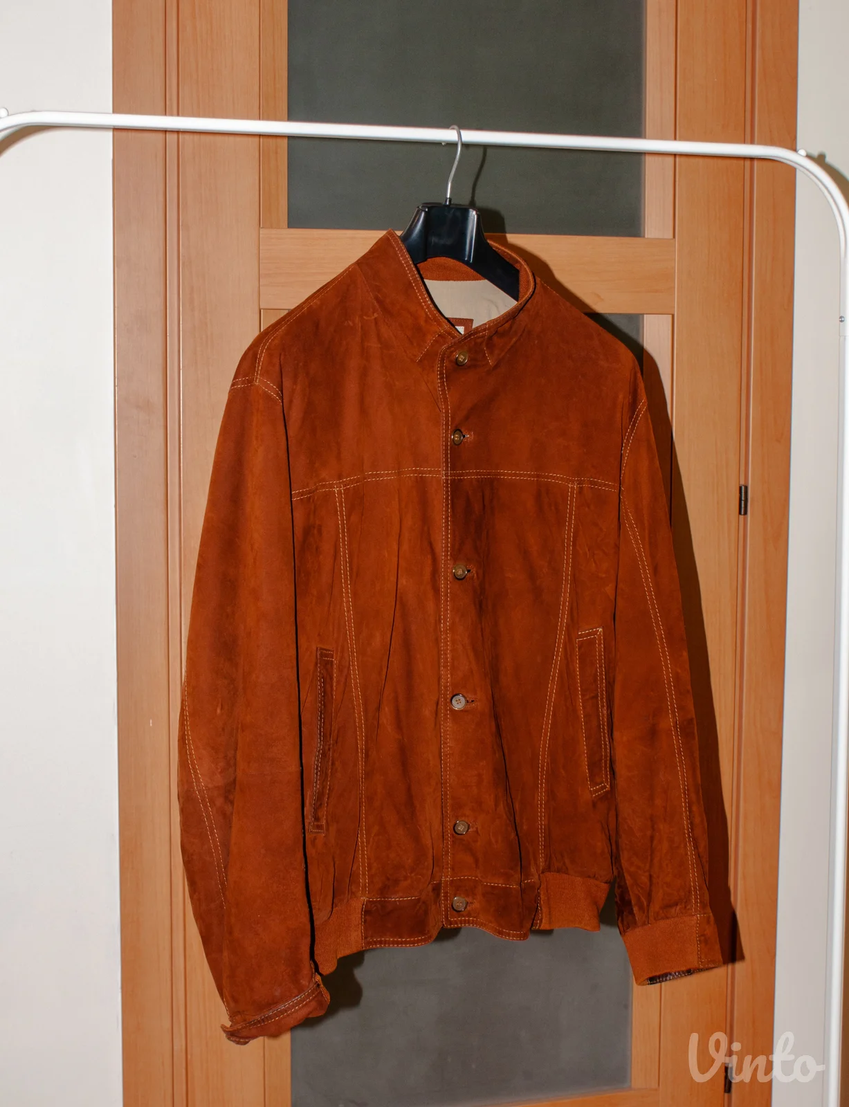 GIMO'S Italijanska vintage muška jakna od brušene kože (Suede)