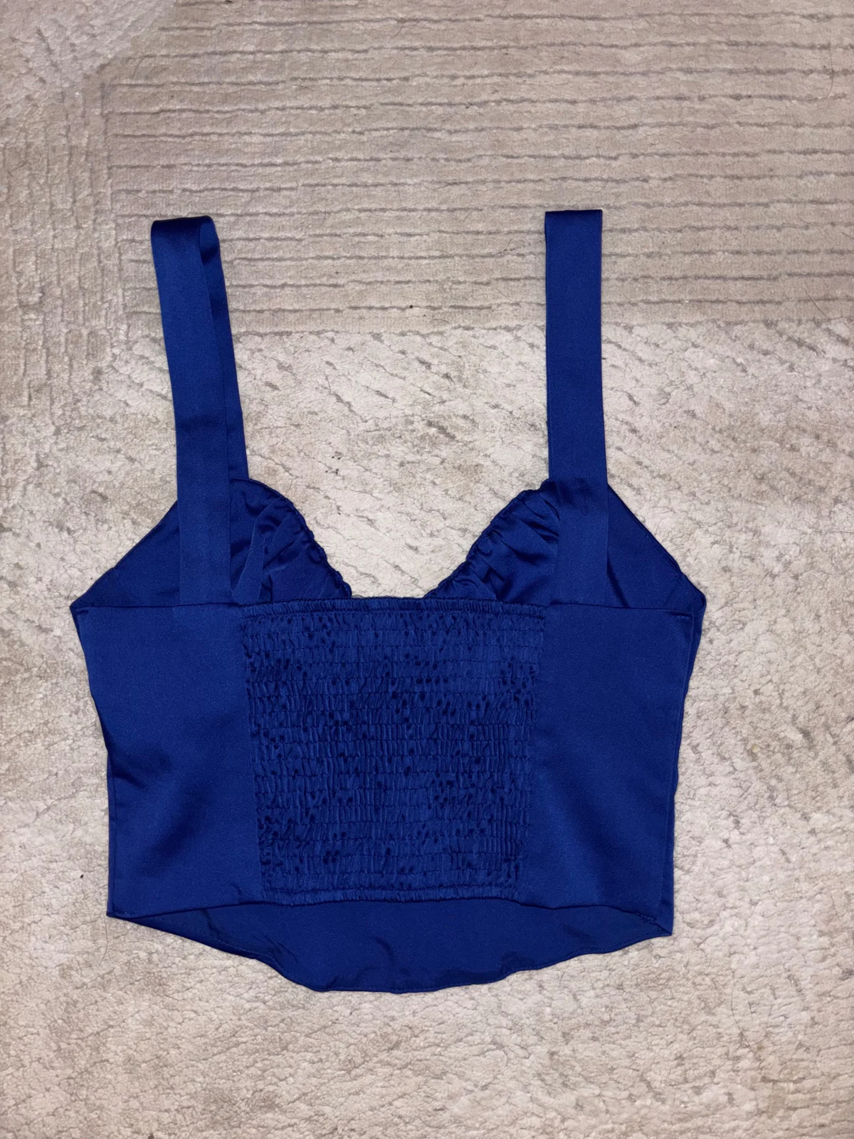 Bershka satenski korset top sa etiketom