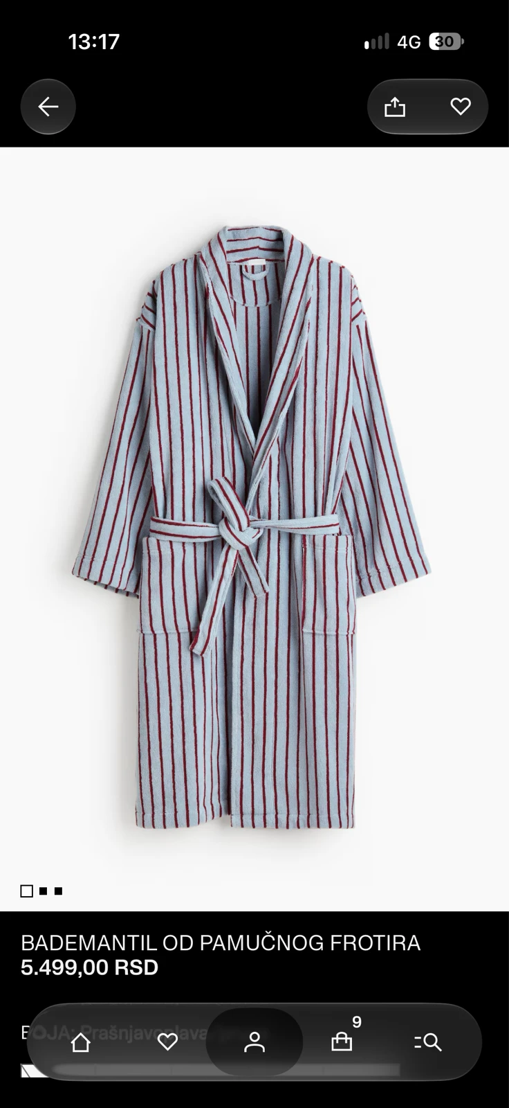 H&M bademantil