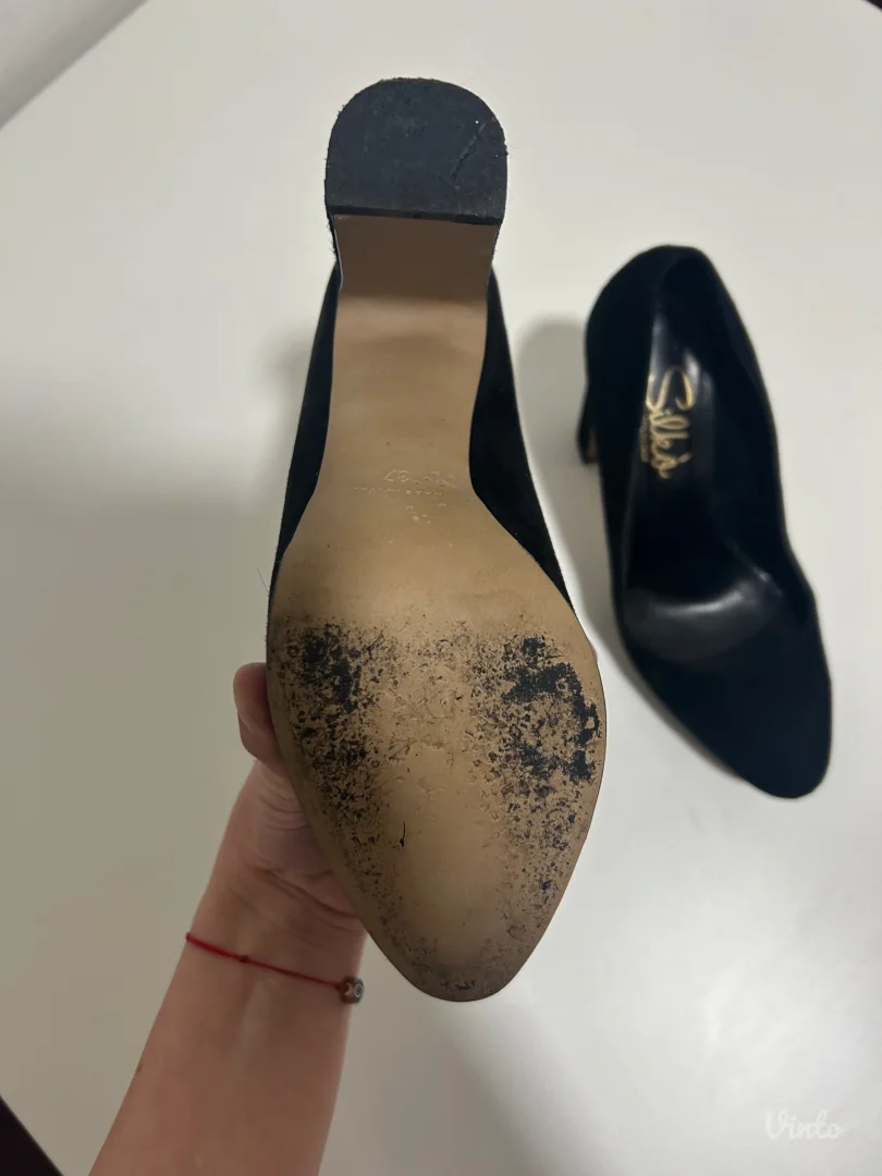 Silko - Crne kožne štikle (37)