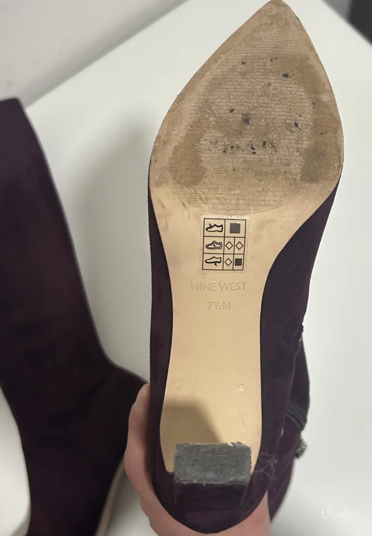 Nine West burgundi čizme(38)