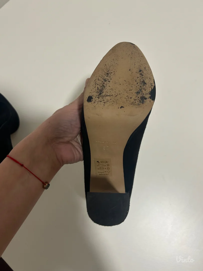 Silko - Crne kožne štikle (37)