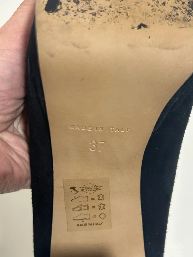 Silko - Crne kožne štikle (37)