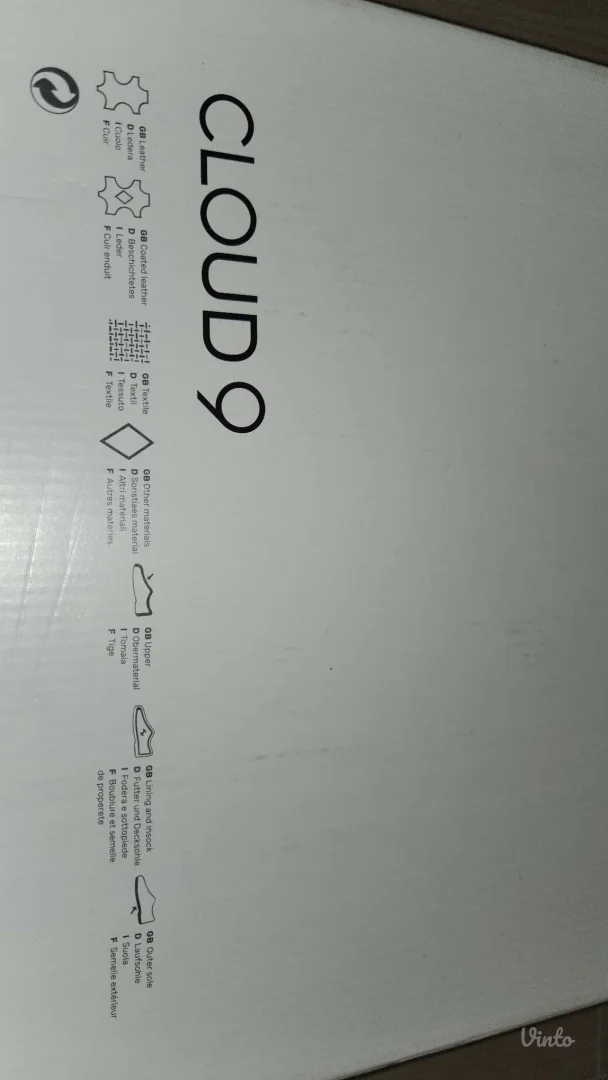 Cloud 9 crne kožne mokasine