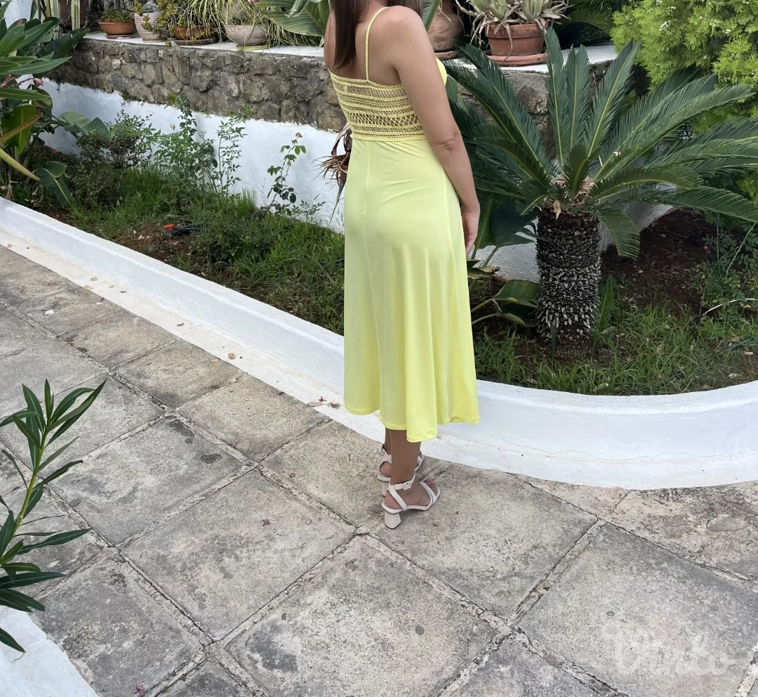 H&M žuta haljina