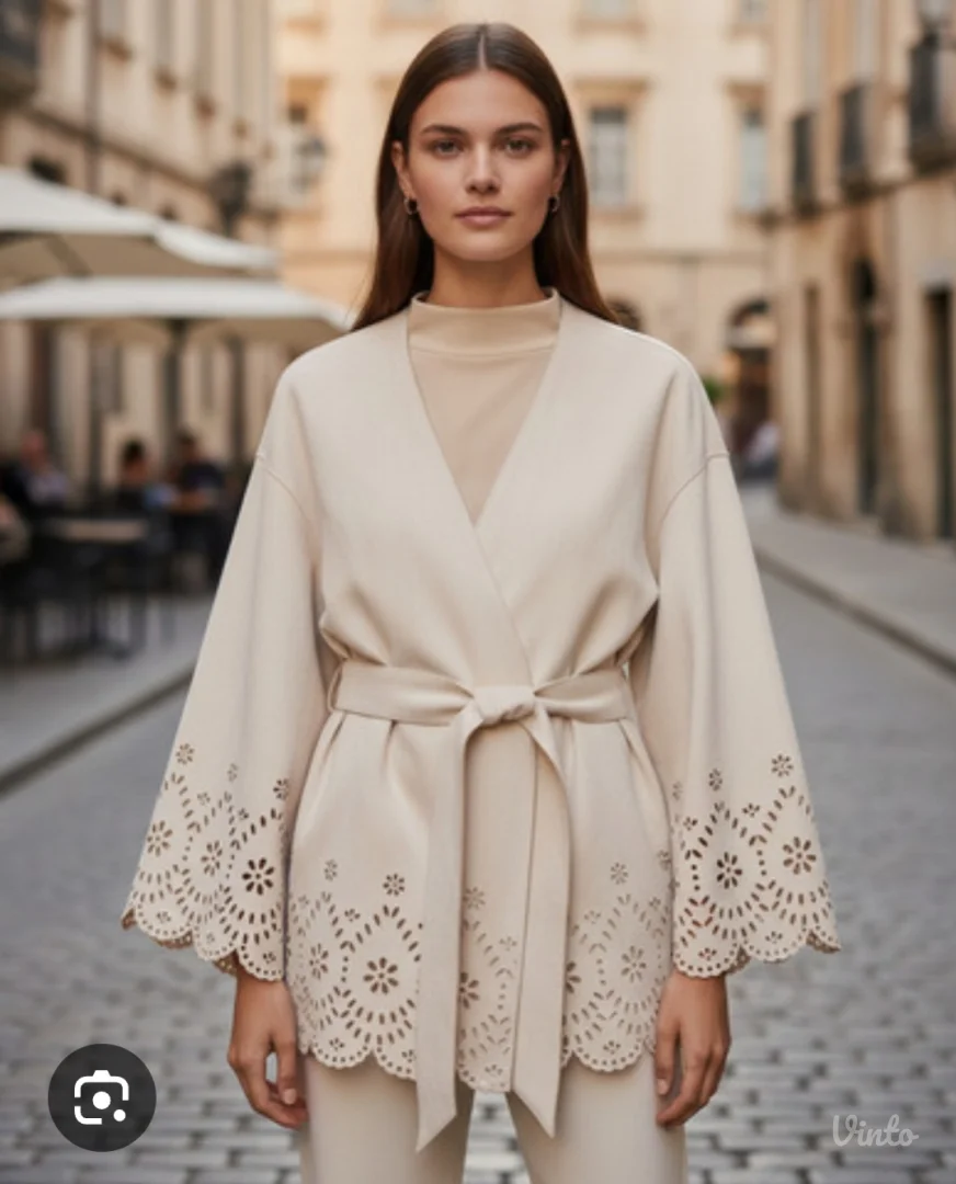 Zara velur kimono jakna/sako