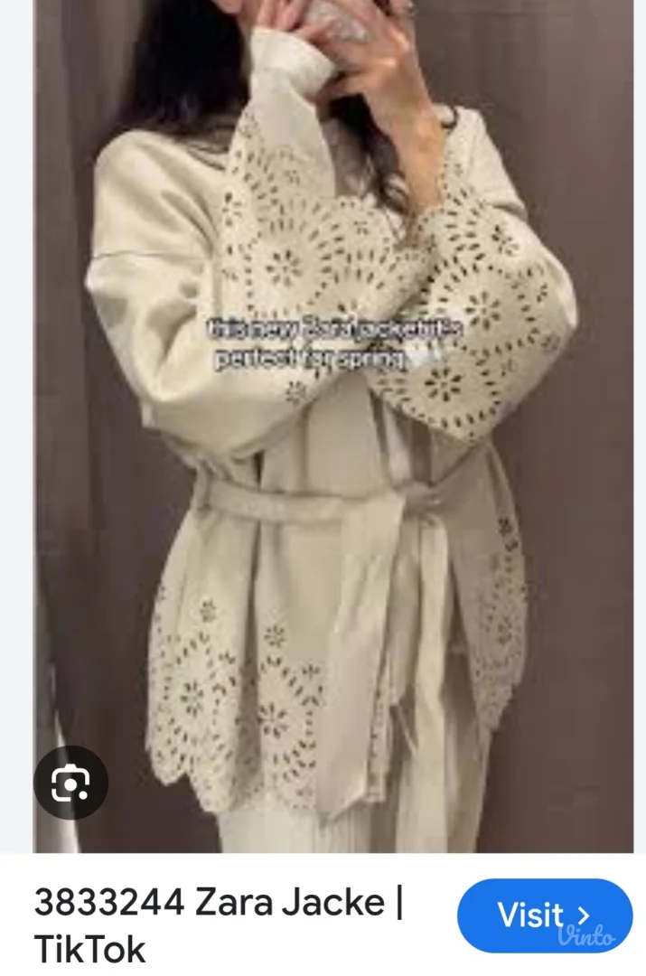 Zara velur kimono jakna/sako