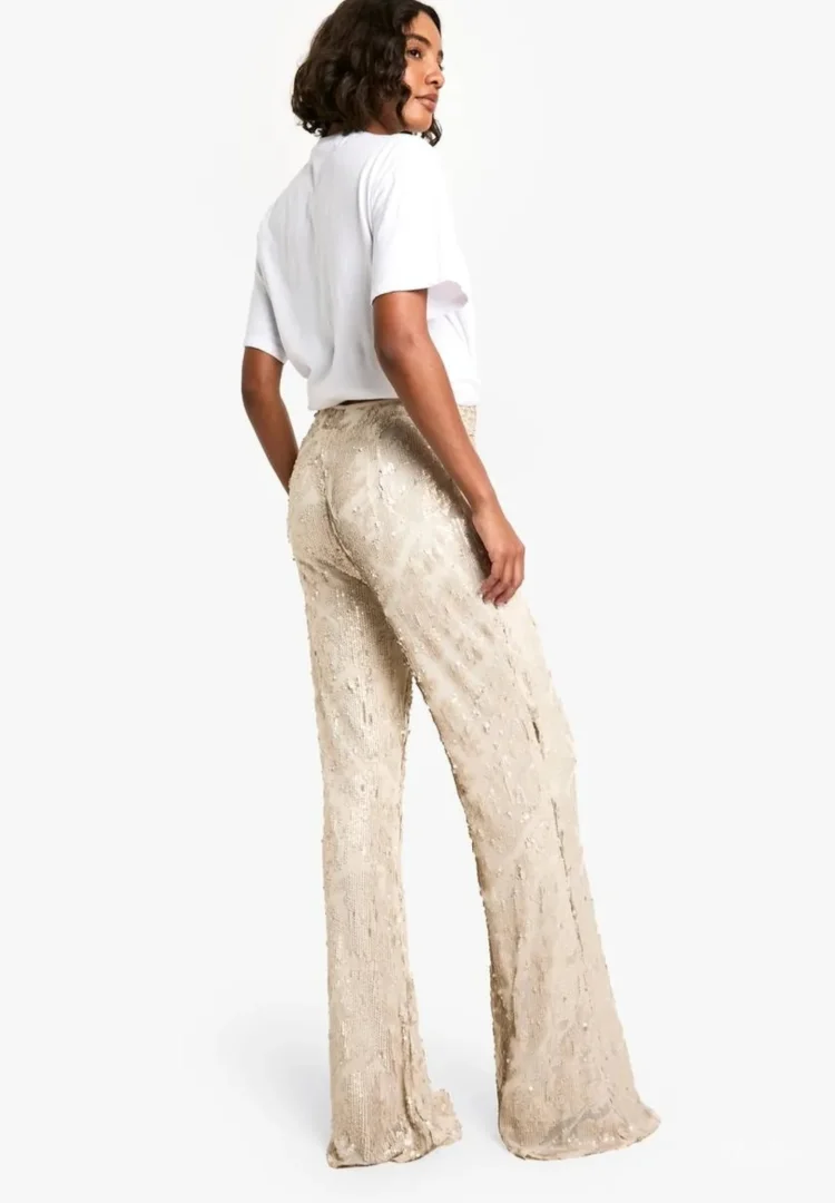 Boohoo pantalone sa perlama