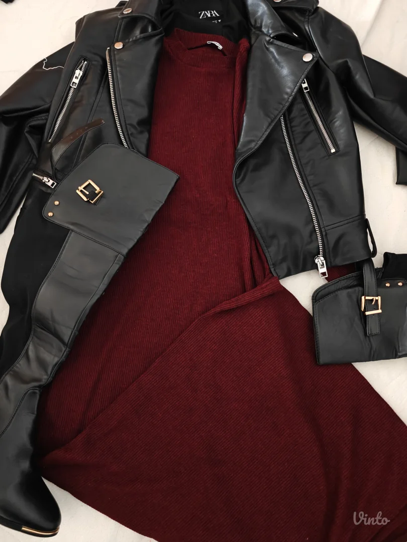 Pimkie ribbed midi haljina