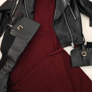 Pimkie ribbed midi haljina