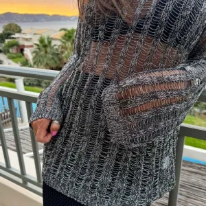 Zara knit metalik