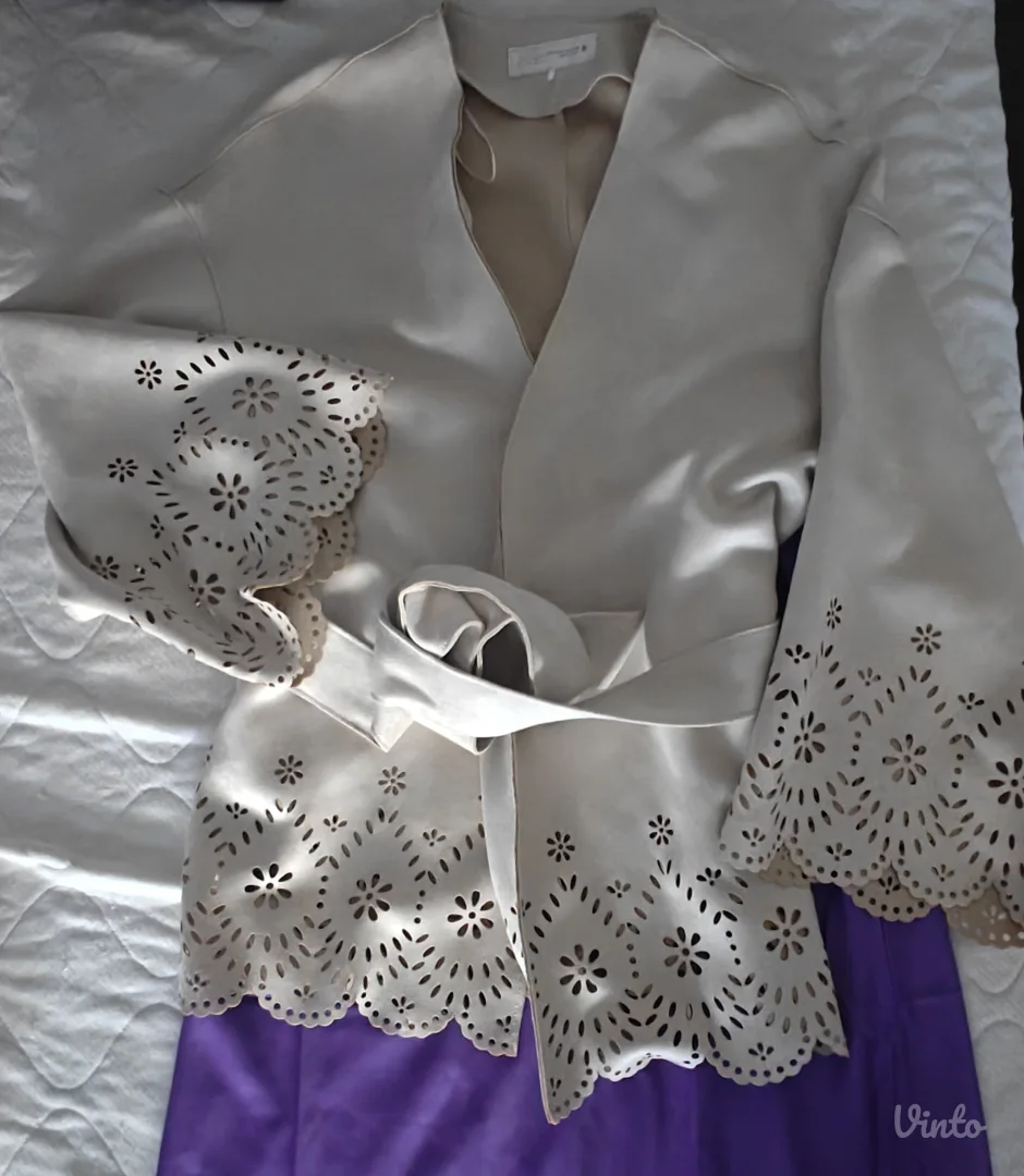 Zara velur kimono jakna/sako