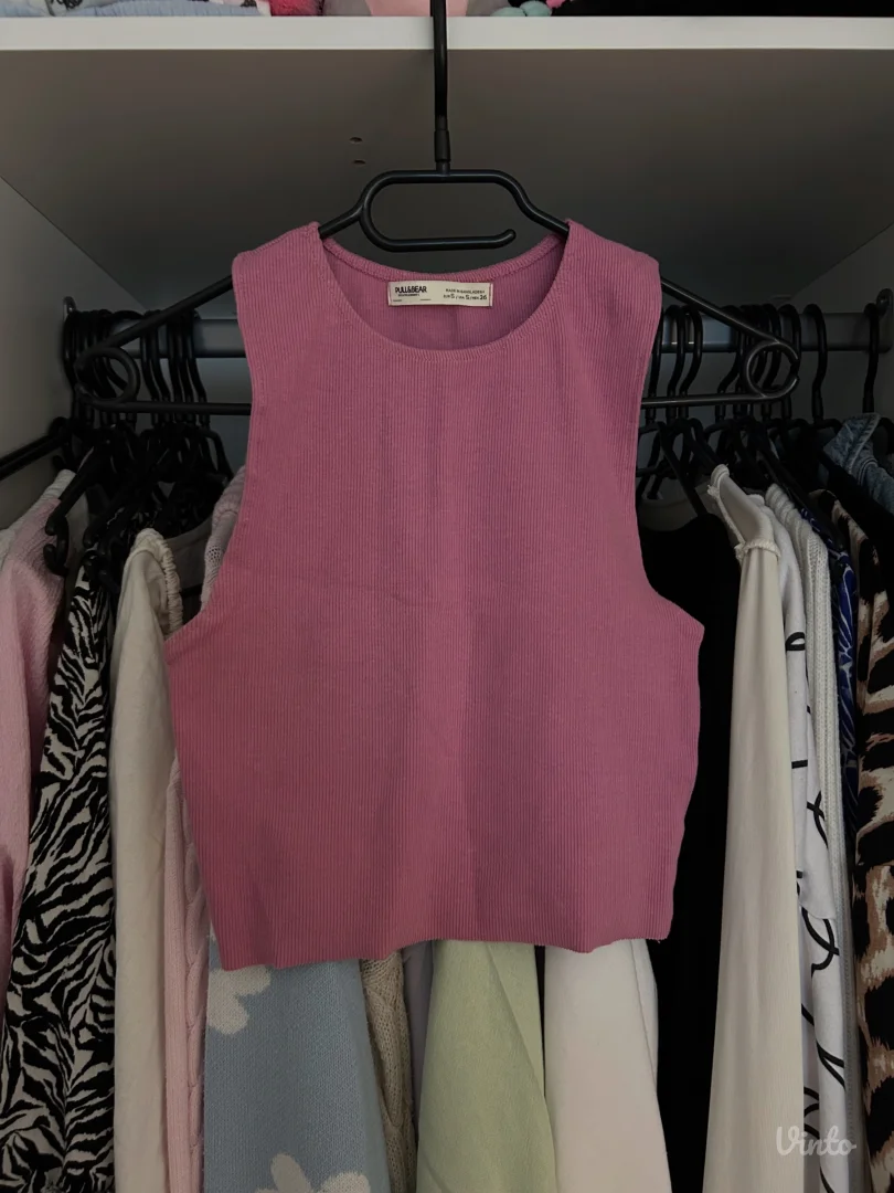 pull&bear roze majica XS