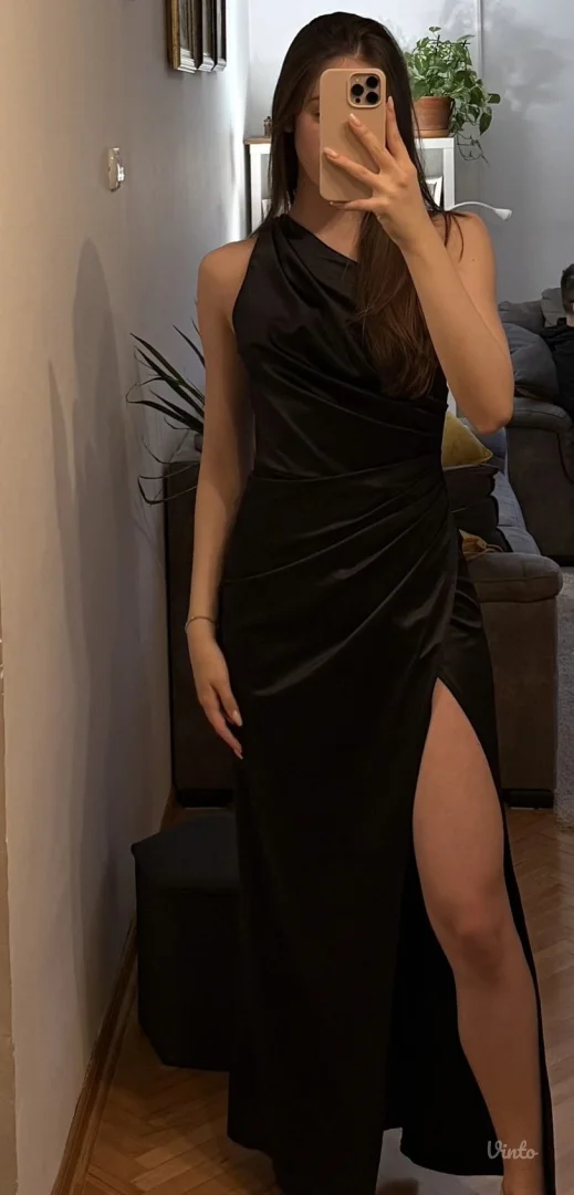 crna svecana haljina