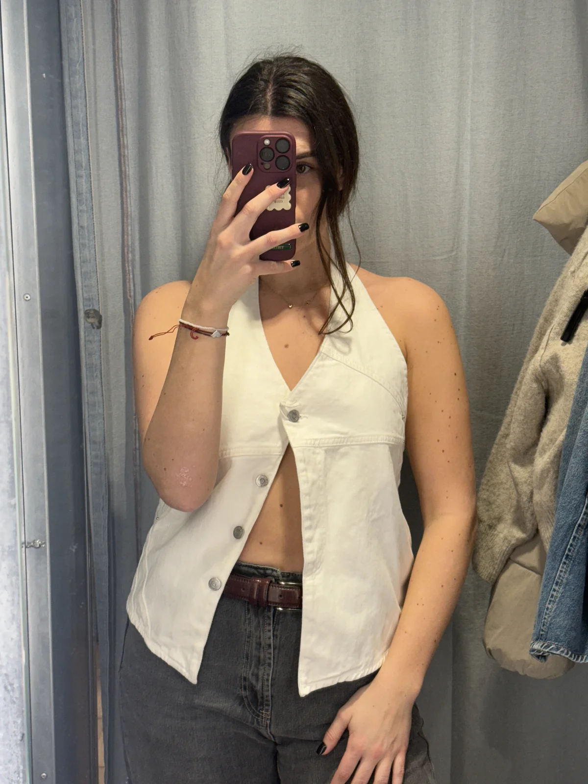 Beli dzins top